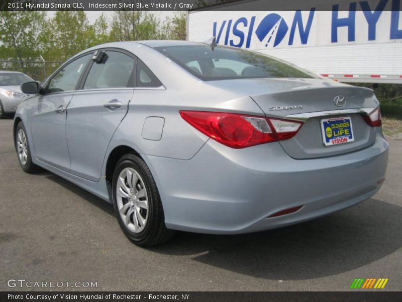 Iridescent Silver Blue Metallic / Gray 2011 Hyundai Sonata GLS