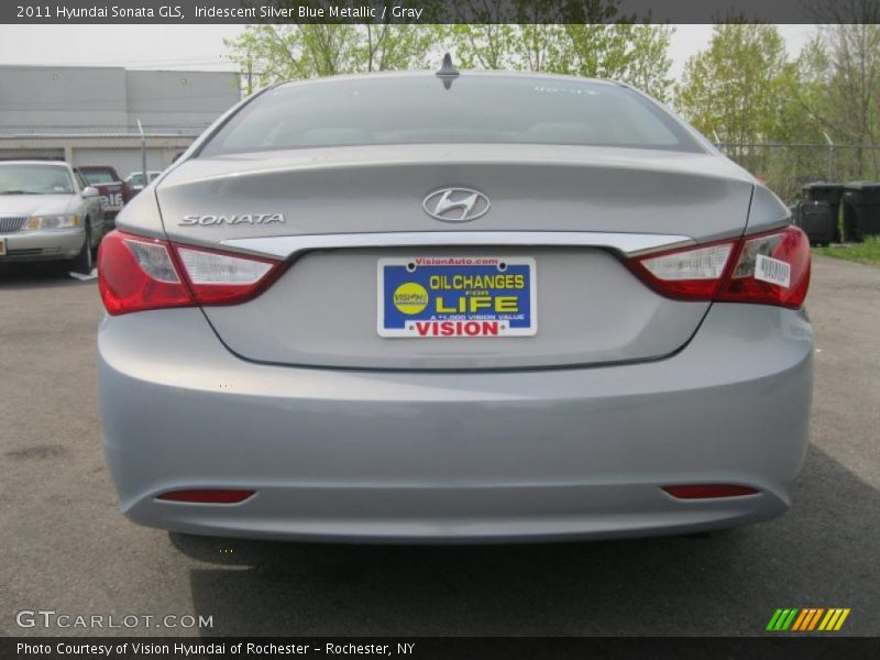 Iridescent Silver Blue Metallic / Gray 2011 Hyundai Sonata GLS