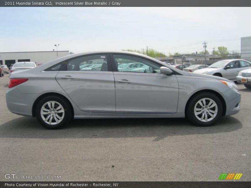 Iridescent Silver Blue Metallic / Gray 2011 Hyundai Sonata GLS