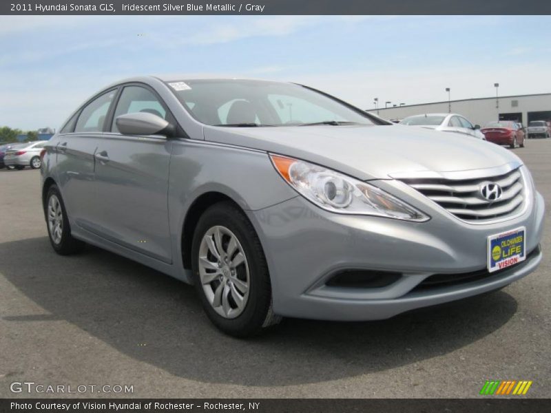 Iridescent Silver Blue Metallic / Gray 2011 Hyundai Sonata GLS