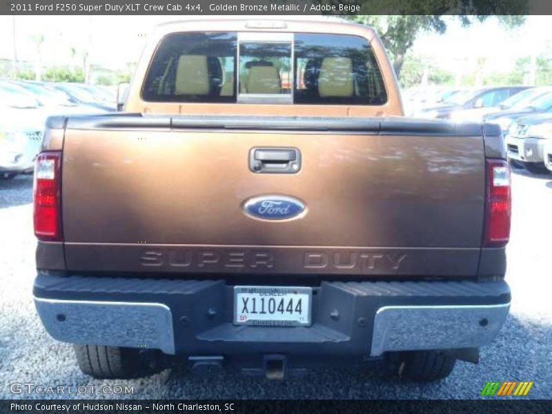 Golden Bronze Metallic / Adobe Beige 2011 Ford F250 Super Duty XLT Crew Cab 4x4