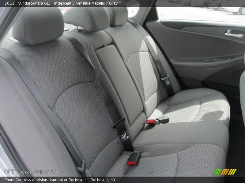 Iridescent Silver Blue Metallic / Gray 2011 Hyundai Sonata GLS