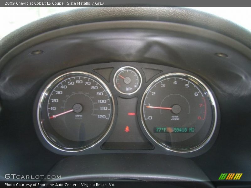 Slate Metallic / Gray 2009 Chevrolet Cobalt LS Coupe