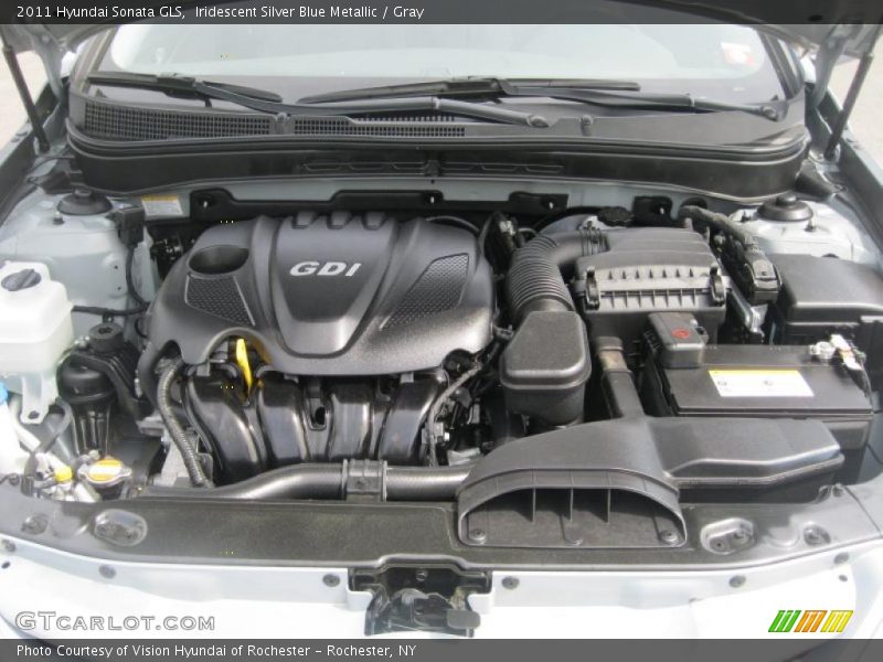 Iridescent Silver Blue Metallic / Gray 2011 Hyundai Sonata GLS