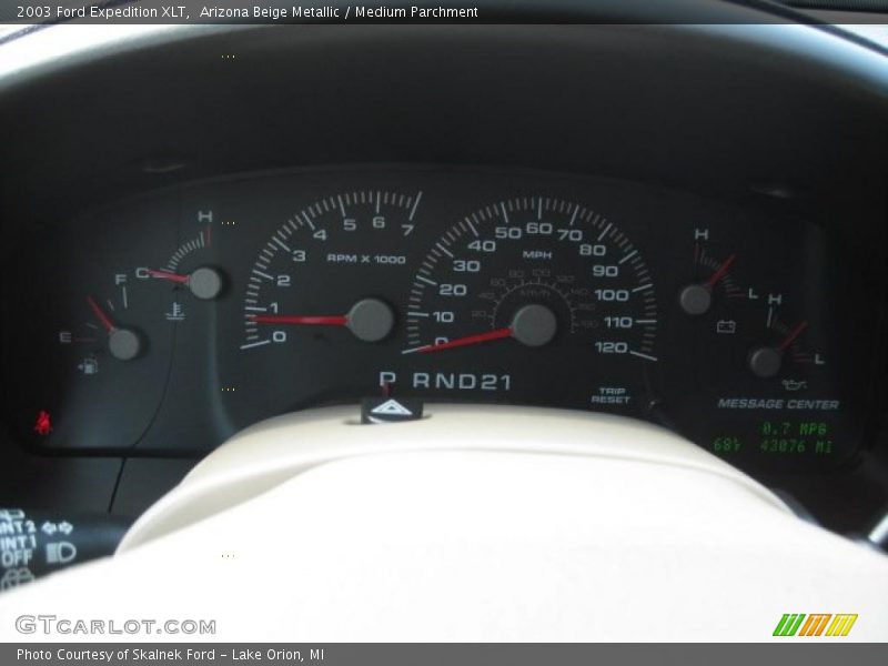 Arizona Beige Metallic / Medium Parchment 2003 Ford Expedition XLT