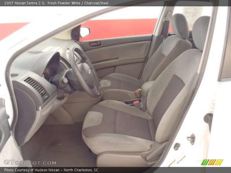 Fresh Powder White / Charcoal/Steel 2007 Nissan Sentra 2.0