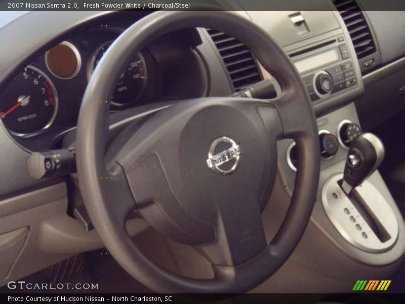 Fresh Powder White / Charcoal/Steel 2007 Nissan Sentra 2.0