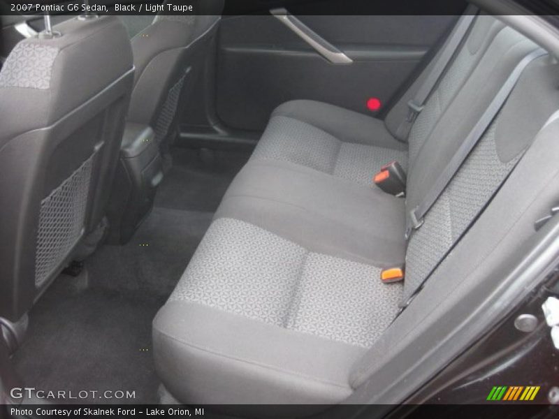 Black / Light Taupe 2007 Pontiac G6 Sedan