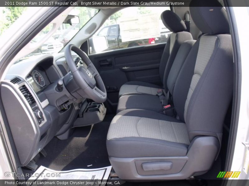 Bright Silver Metallic / Dark Slate Gray/Medium Graystone 2011 Dodge Ram 1500 ST Regular Cab