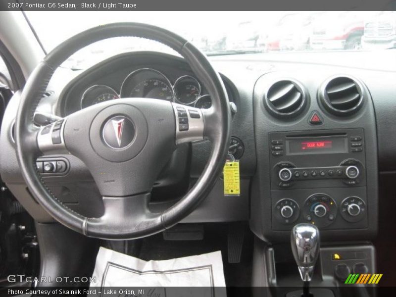 Black / Light Taupe 2007 Pontiac G6 Sedan