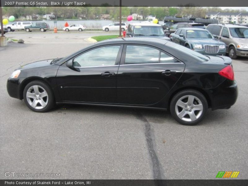 Black / Light Taupe 2007 Pontiac G6 Sedan