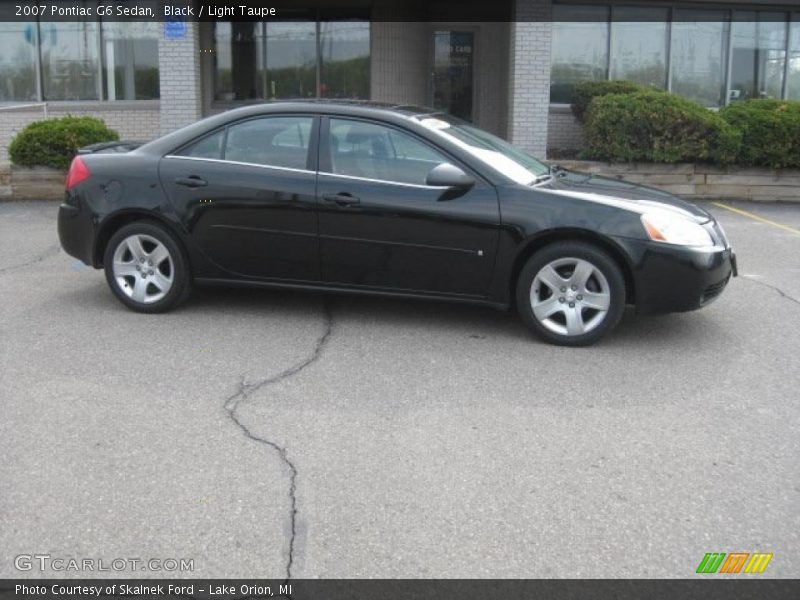 Black / Light Taupe 2007 Pontiac G6 Sedan