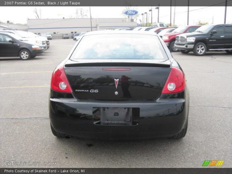 Black / Light Taupe 2007 Pontiac G6 Sedan