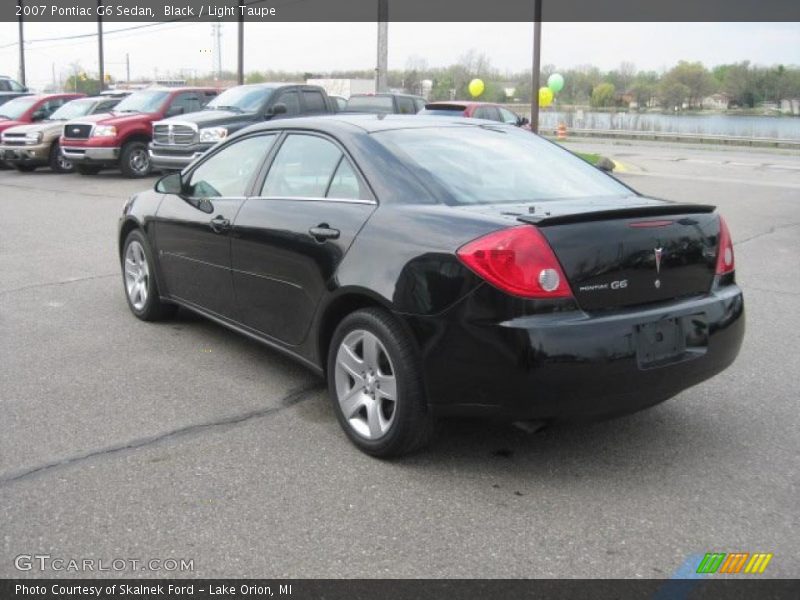 Black / Light Taupe 2007 Pontiac G6 Sedan