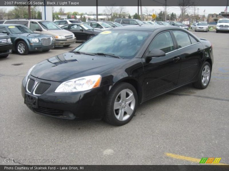 Black / Light Taupe 2007 Pontiac G6 Sedan
