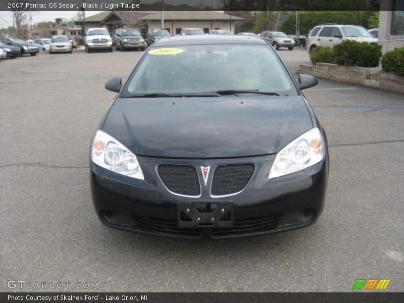 Black / Light Taupe 2007 Pontiac G6 Sedan