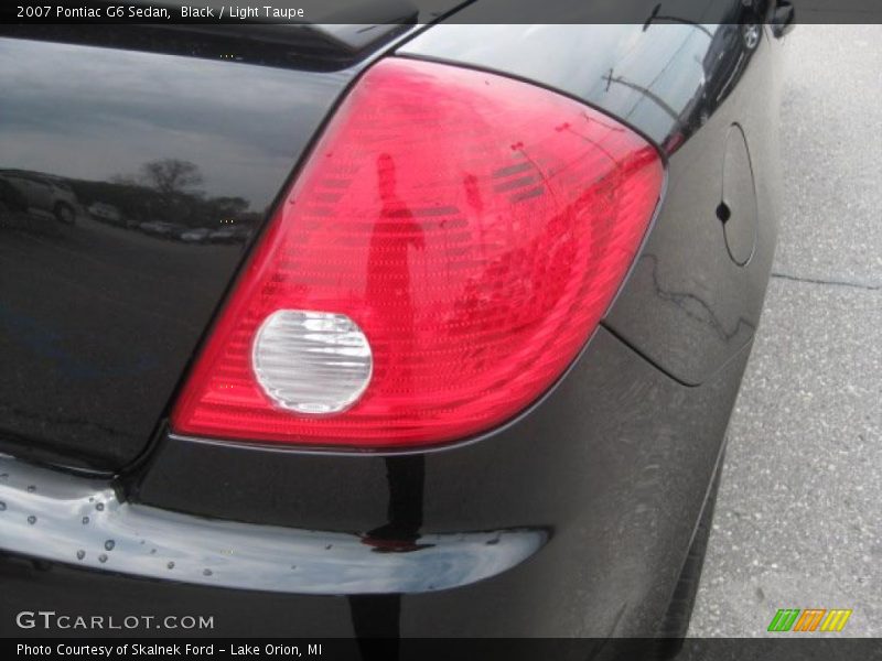 Black / Light Taupe 2007 Pontiac G6 Sedan