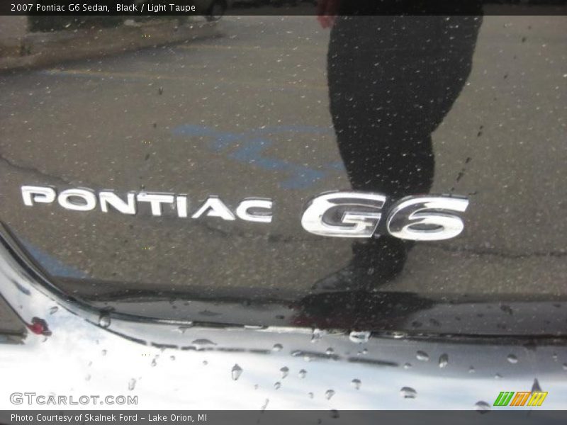 Black / Light Taupe 2007 Pontiac G6 Sedan