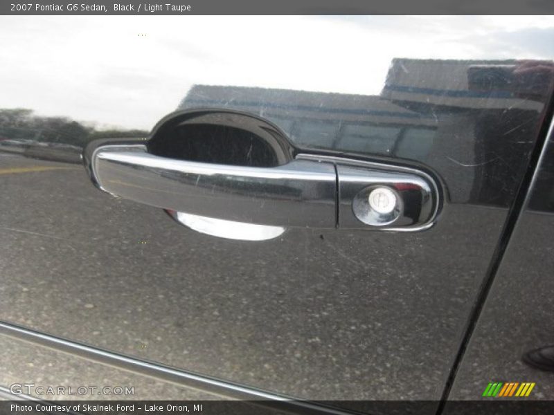 Black / Light Taupe 2007 Pontiac G6 Sedan