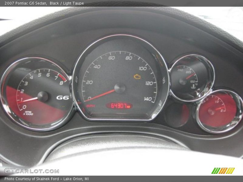 Black / Light Taupe 2007 Pontiac G6 Sedan
