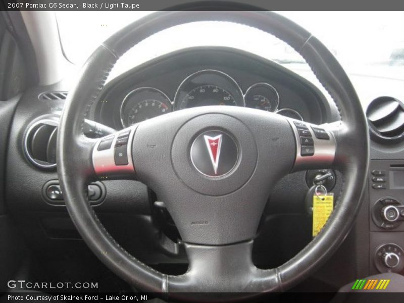 Black / Light Taupe 2007 Pontiac G6 Sedan