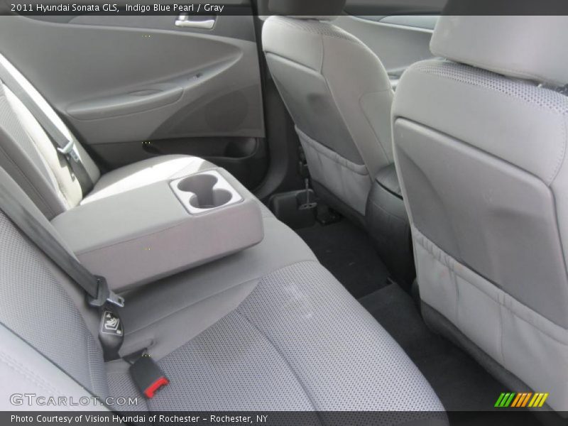 Indigo Blue Pearl / Gray 2011 Hyundai Sonata GLS
