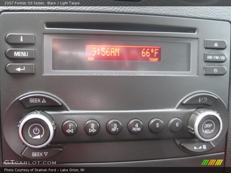 Black / Light Taupe 2007 Pontiac G6 Sedan