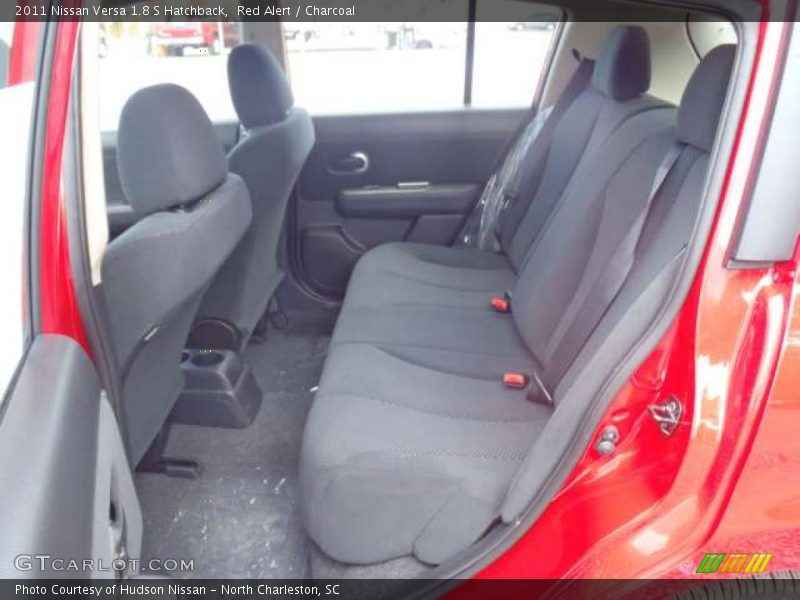 Red Alert / Charcoal 2011 Nissan Versa 1.8 S Hatchback
