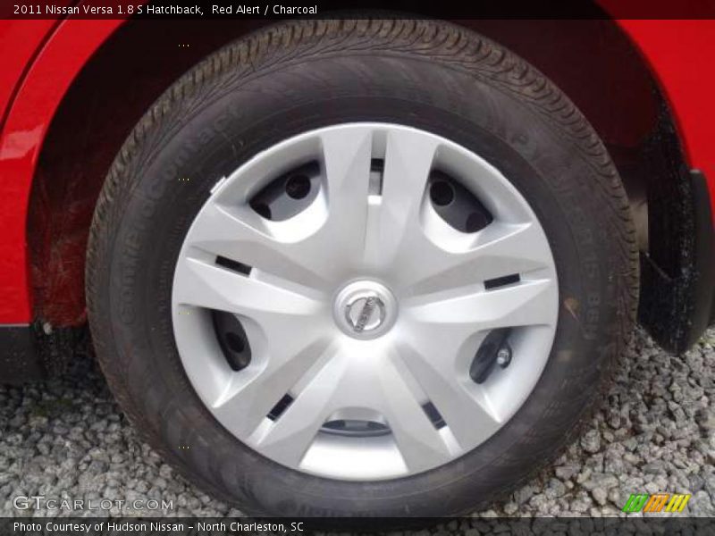 Red Alert / Charcoal 2011 Nissan Versa 1.8 S Hatchback