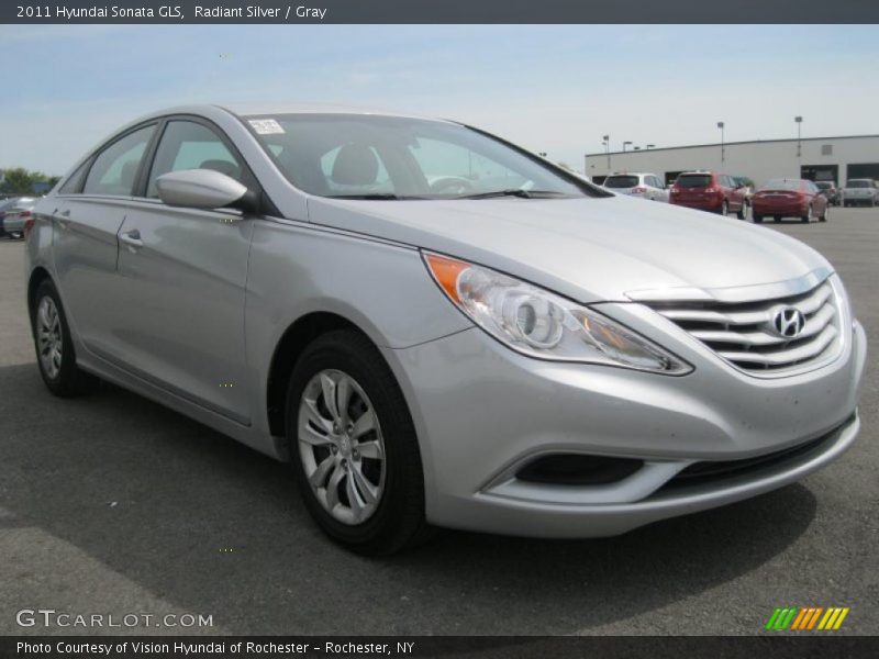 Radiant Silver / Gray 2011 Hyundai Sonata GLS