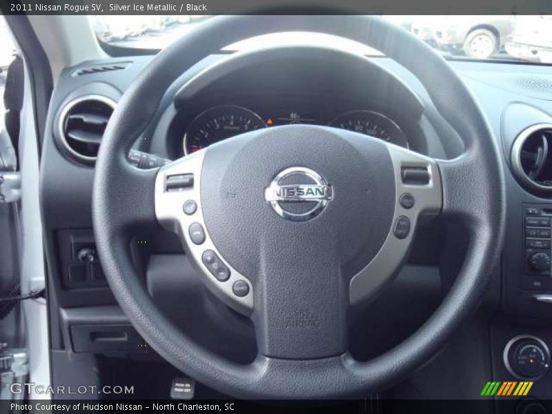 Silver Ice Metallic / Black 2011 Nissan Rogue SV