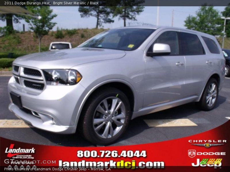 Bright Silver Metallic / Black 2011 Dodge Durango Heat