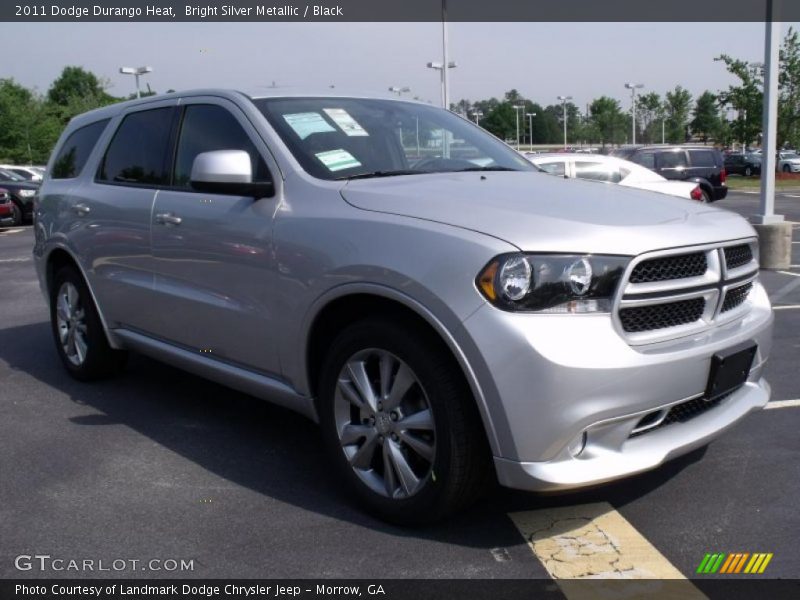 Bright Silver Metallic / Black 2011 Dodge Durango Heat