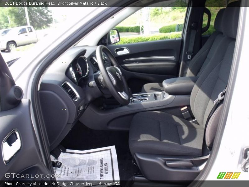Bright Silver Metallic / Black 2011 Dodge Durango Heat