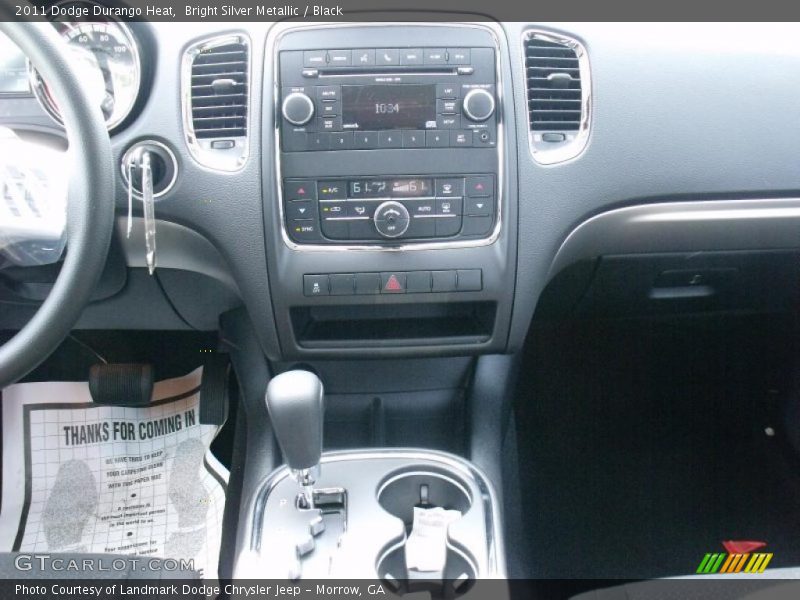 Bright Silver Metallic / Black 2011 Dodge Durango Heat