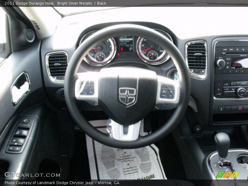 Bright Silver Metallic / Black 2011 Dodge Durango Heat