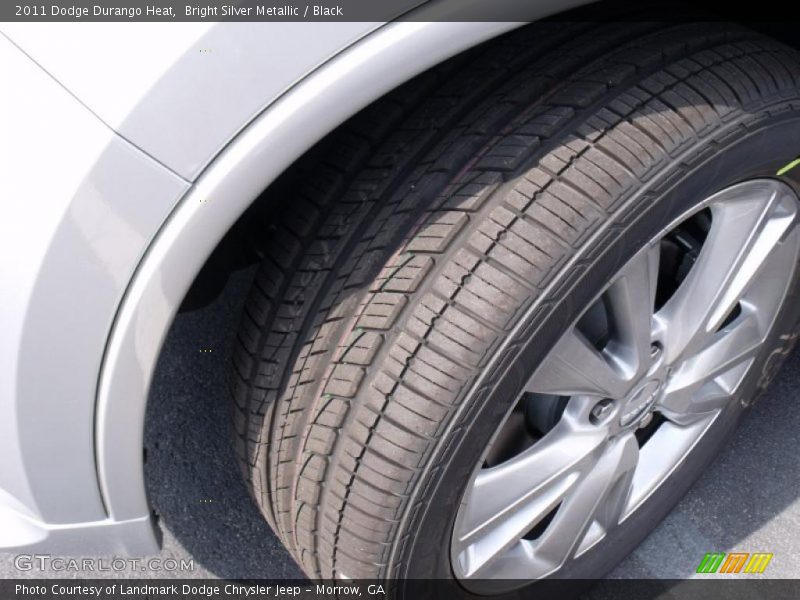 Bright Silver Metallic / Black 2011 Dodge Durango Heat