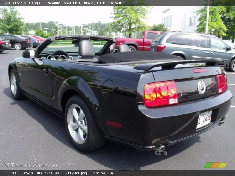 Black / Dark Charcoal 2008 Ford Mustang GT Premium Convertible