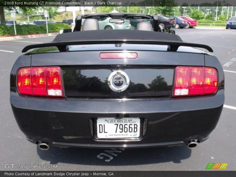 Black / Dark Charcoal 2008 Ford Mustang GT Premium Convertible
