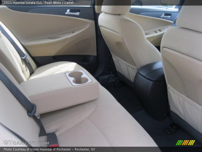 Pearl White / Camel 2011 Hyundai Sonata GLS