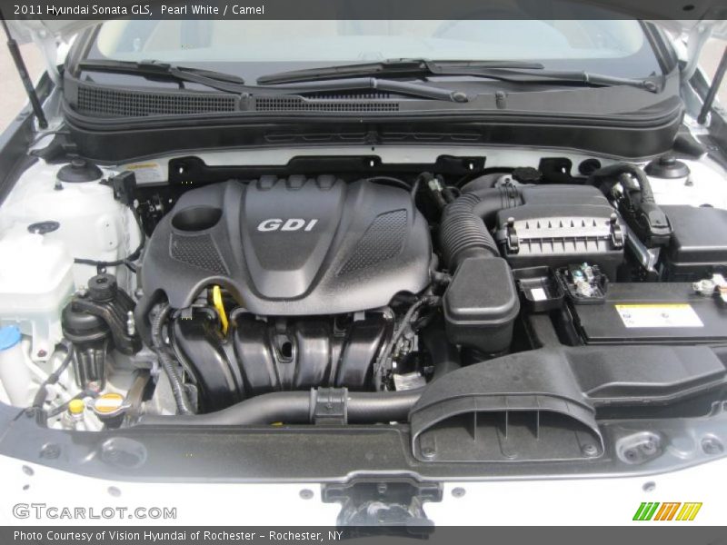 Pearl White / Camel 2011 Hyundai Sonata GLS
