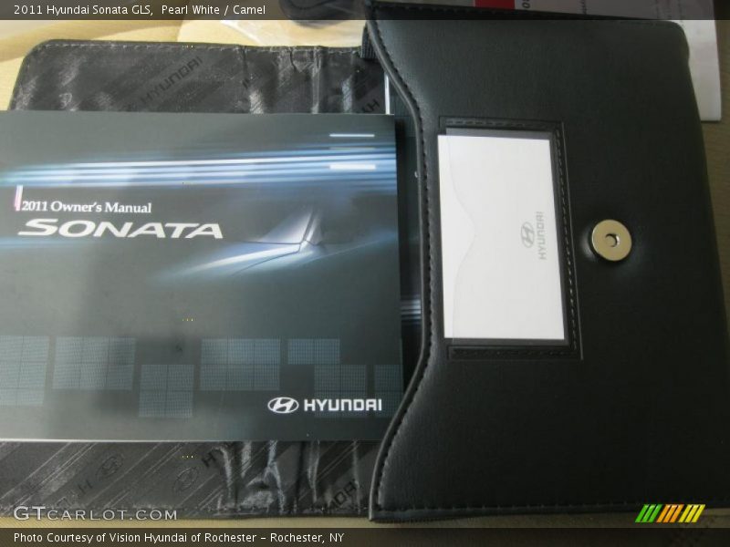 Pearl White / Camel 2011 Hyundai Sonata GLS