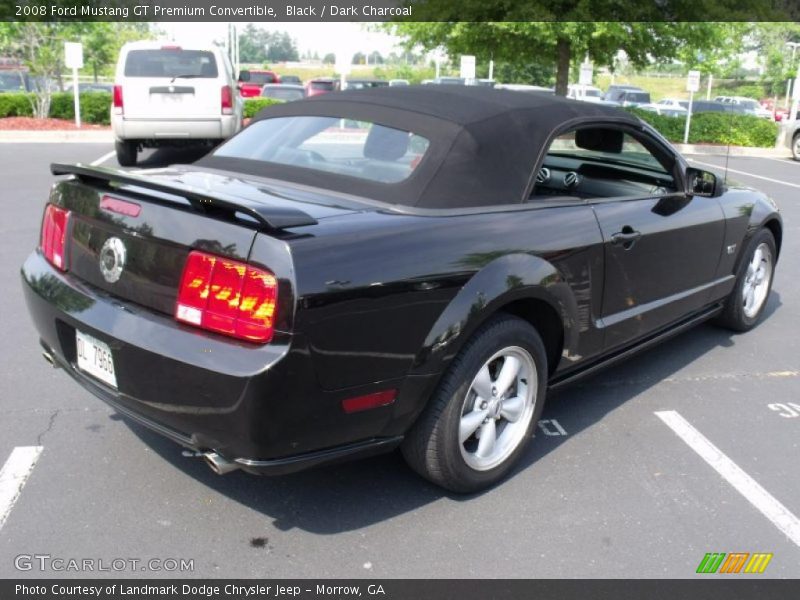 Black / Dark Charcoal 2008 Ford Mustang GT Premium Convertible
