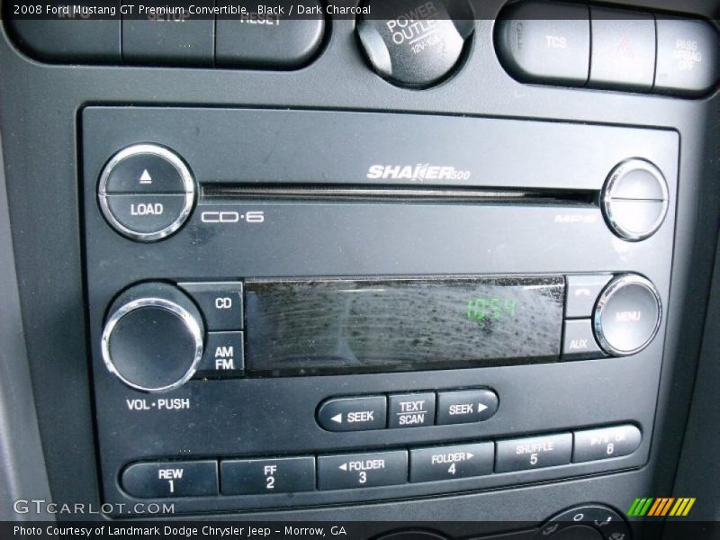 Black / Dark Charcoal 2008 Ford Mustang GT Premium Convertible