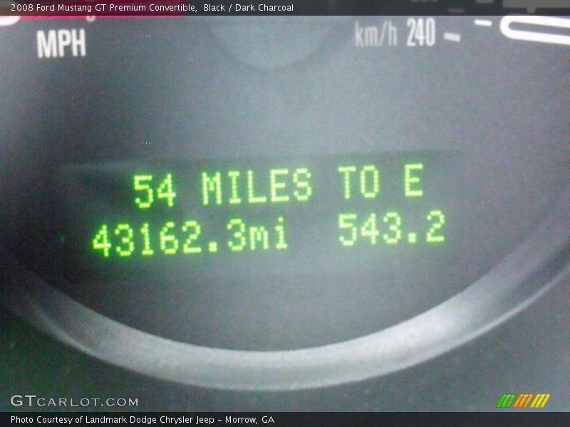 Black / Dark Charcoal 2008 Ford Mustang GT Premium Convertible