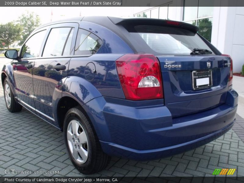 Deep Water Blue Pearl / Dark Slate Gray 2009 Dodge Caliber SE