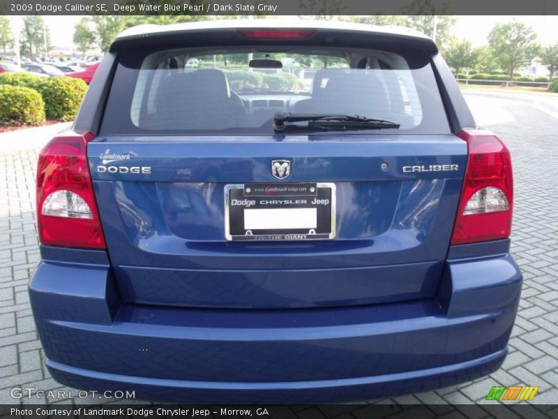 Deep Water Blue Pearl / Dark Slate Gray 2009 Dodge Caliber SE