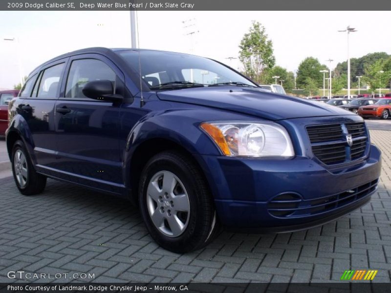 Deep Water Blue Pearl / Dark Slate Gray 2009 Dodge Caliber SE
