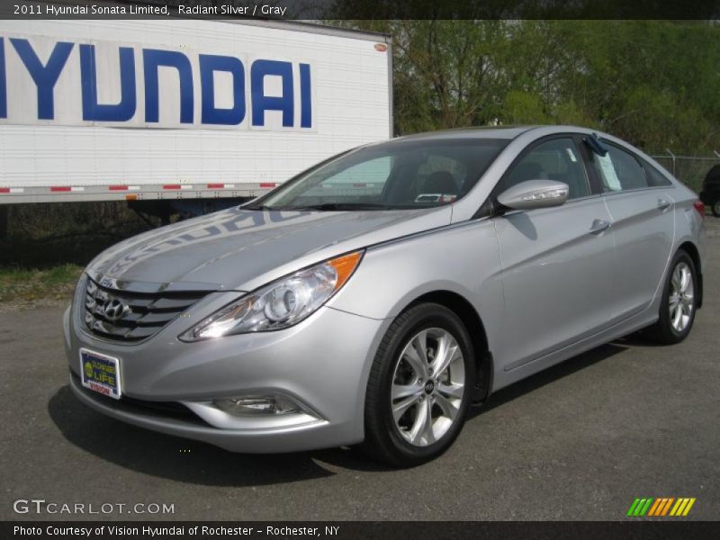 Radiant Silver / Gray 2011 Hyundai Sonata Limited