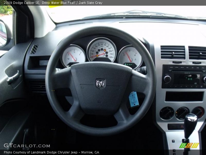 Deep Water Blue Pearl / Dark Slate Gray 2009 Dodge Caliber SE
